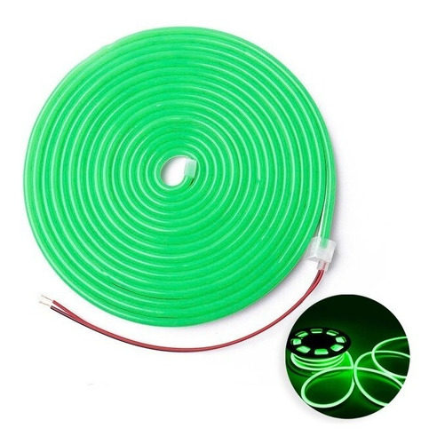 Rollo 5mts Neon Led Color Fijo Exterior Flexible 12vcc 