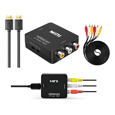 Convertidor Hdmi Rca Dvd + Cable Hdmi + Audio Dvd, 1,5m