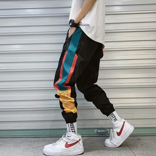 Nuevo Hip Hop Streetwear Joggers Hombre Harem Pantalones