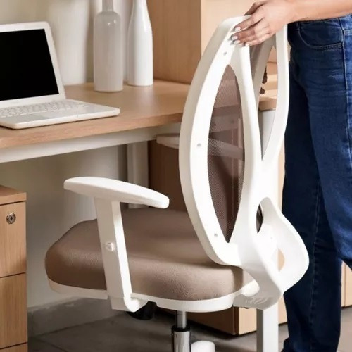 Silla Escritorio Indar Alma Blanca Ergonomica Bzo Regulable