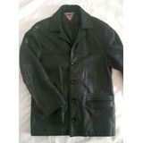 Campera Saco Runway Cuero Vacuno Talle M Hombre 