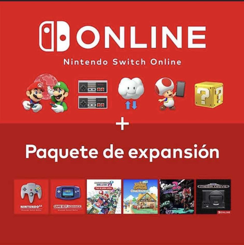 Membresía Nintendo + Paquete De Expansión