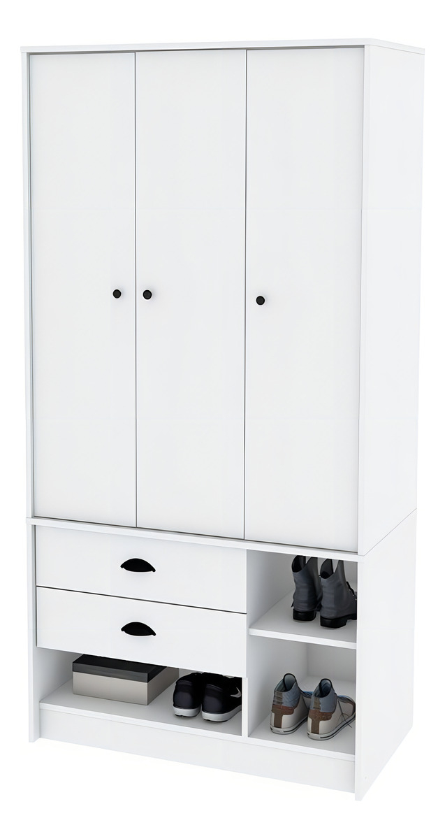 PLACARD DE MELAMINA LIBE30 3 PUERTAS