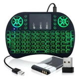 Mini Teclado Sem Fio Com Touchpad E Mouse Bluetooth Tv Box