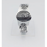 Brazalete Cocopel Y Laberinto Hopi Plata