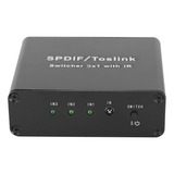 Dispositivo De Conmutación Spdif/para Toslink Switcher 3x1 C