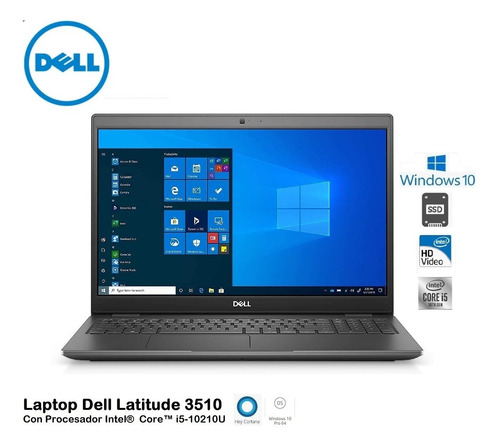 Dell Latitude 3510  Core I5-10210u 12gb 256gb+1tb 15.6hd W10
