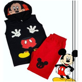 Conjunto Infantil Camisa Regata E Shorts Mickey