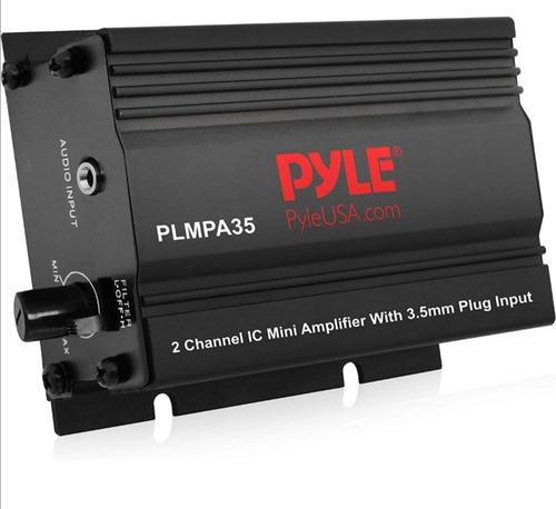 Mini Amplificador Pyle Usa De 2 Canales Plmpa35