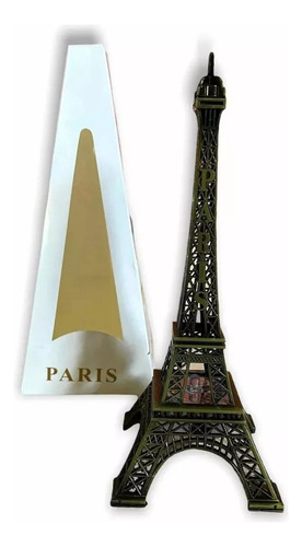 Torre Eiffel Metal Grande Adorno De 25 Cm