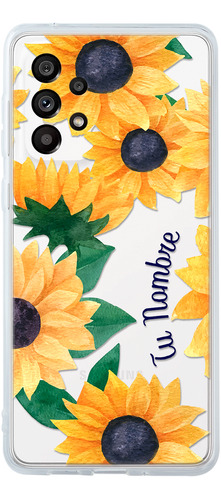 Funda Para Galaxy Para Mujer Girasoles Con Tu Nombre