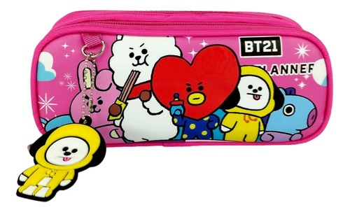 Lapicera Escolar Con Diseño De Bt21 Moda Kawaii Para Niña 