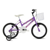 Bicicleta Infantil Feminina Aro 16 Bkl Lady Girl - Lilás