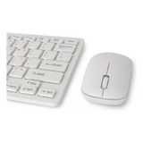 Combo Teclado Y Mouse Inalámbrico Usb Color Blanco K03 