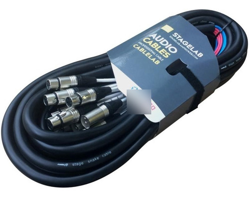 Stagelab Clsn-8xmxf6 Cable Multipar  Snake 8 Xlr 6 Mts.