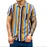 Camisa Hombre Manga Corta Slin Fit