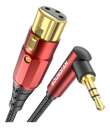 Soundfam Cable De Microfono Premium De 0.138 In A Xlr De 6 P