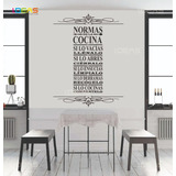 Vinil Decorativo Cocina Normas De La Cocina Sticker De Pared