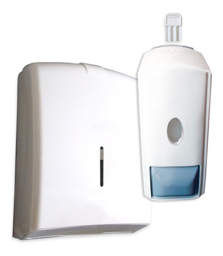 Kit Dispenser Baño Toallas Intercaladas + Jabon Liquido
