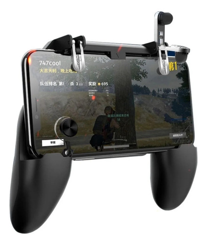 Controle C/ Gatilho P/ Jogos Tiro Pubg E Outros P/ Celular