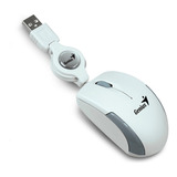 Mouse Mini Retractil Usb Genius Micro Traveler 1000dpi White