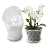 Lanccona Orchid Pot, 8 Pack De Macetas Para Orquídeas Con...