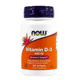 Suplemento -  Now Foods Vitamina D-3 400 Ui Cápsulas Blandas