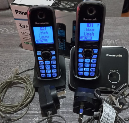Teléfono Panasonic Kx-tg4112 Inalámbrico - Color Negro