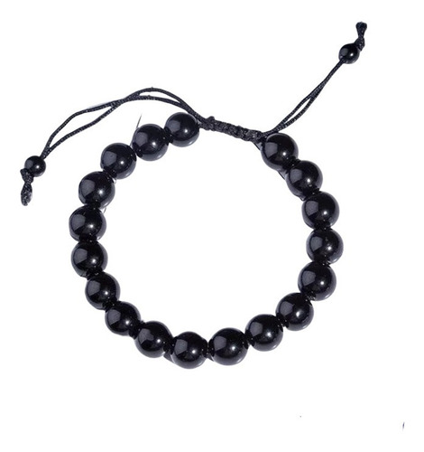 Pulsera Brazalete Obsidiana Ajustable Regalo Pareja Esclava