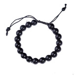 Pulsera Brazalete Obsidiana Ajustable Regalo Pareja Esclava