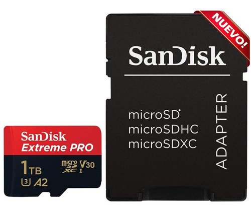 Memoria Micro Sd 1tb Sandisk Extreme Pro V30 A2 200mb/s 4k