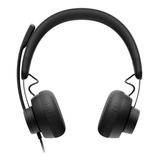 Audifono Alambrico Logitech Zone Wired Teams Color Negro