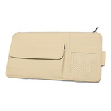 Organizador De Visera Para Coche, Soportes Para Gafas Beige