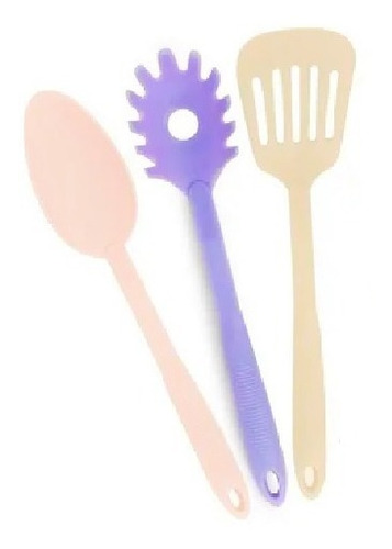 Set De 3 Utensilios Carol De Nylon Para Pastas