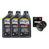 Kit Troca Oleo E Filtro Suzuki Gsx R-750 Mobil 20w50 Mineral