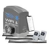 Kit Motor Portão Eletrônico Wifi App Via Celular 3m 4cont