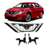 2016-2017-2018 Nissan Sentra Parrilla Coraza Cromada Nueva!!