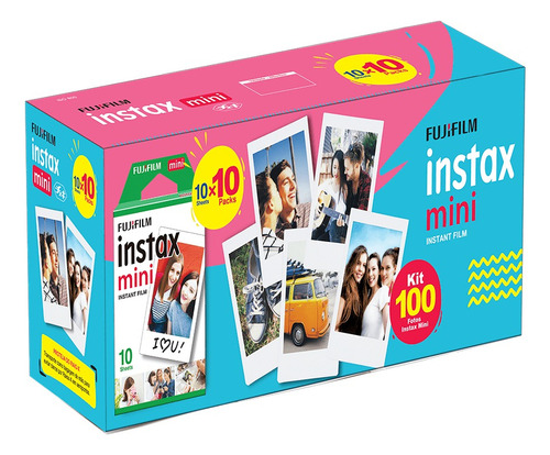 Filme Instantâneo Instax Mini Com 100 Poses Fujifilm