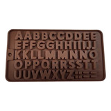 Molde Alfabeto Silicona Chocolates 