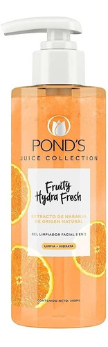 Pond's Gel Limpiador Facial Hydra Fresh Naranja, 200ml