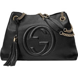 Gucci Soho Bhfo  - Bolso De Mano Grande De Piel Con Cadena .