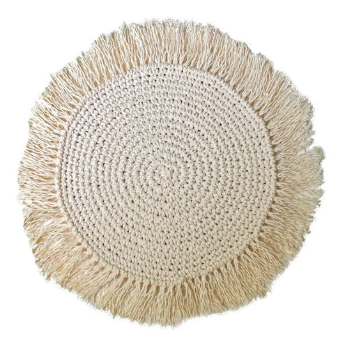 Manteles Macrame Crochet 43cm Boho Hecho A Mano Por Unidad 