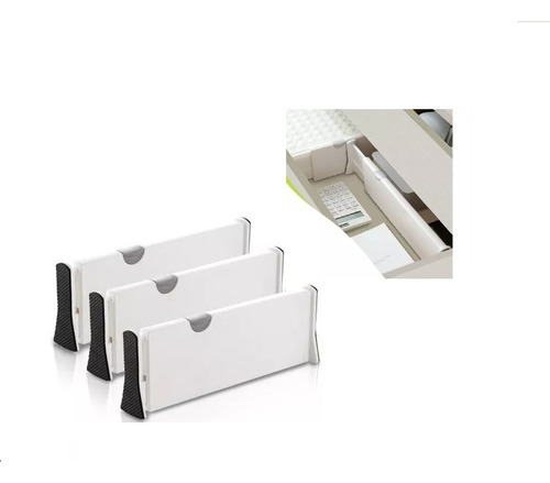 Divisor Organizador De Cajones Ajustable X 3 Unidades 