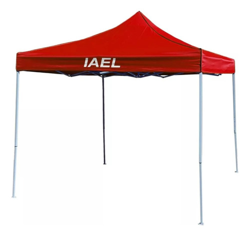 Gazebo 3×3 Paredes Rojo Impermeable Con Bolso Para Transpor