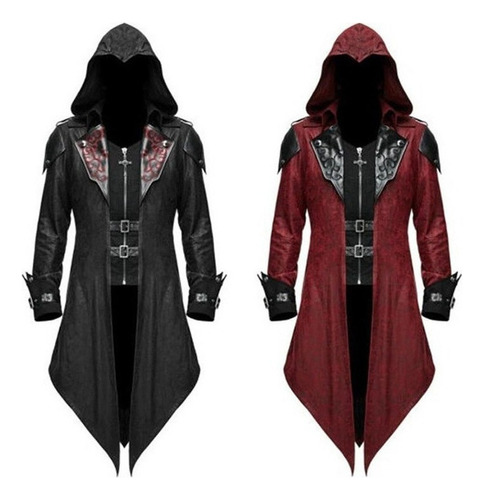 Gabardina Gótica Retro De Assassin's Creed Para Hombre [u]