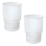 Vaso Para Cepillo De Dientes, 2 Vasos De Cristal De Repuesto