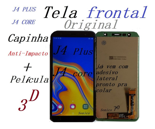 Tela Frontal  Display J4+plus/ J4 Core +película 3d+capinha