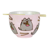 Enesco Pusheen By Our Name Is Mud - Juego De Tazones Y Palil