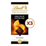 Lindt Orange Excellence 100 Gr. Pack X3