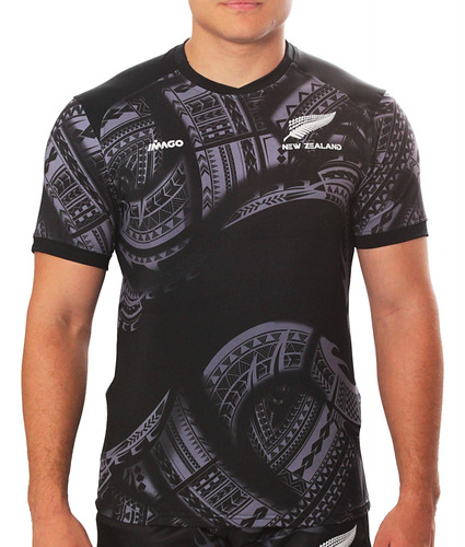 Camiseta Elastizada Hombre Imago New Zealand Maori Xs Al 4xl